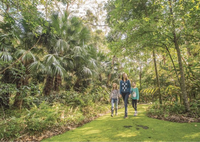 杰維斯海灣(Jervis Bay)的波特里國家公園 (Booderee National Park)和植物園 一家人在杰維斯海灣(Jervis Bay)的波特里國家公園 (Booderee National Park)和植物園享受一天的休閒時光