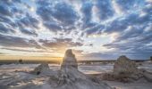 壯觀的內陸景觀，展示世界遺產蒙哥國家公園（Mungo National Park）內的中國長城 