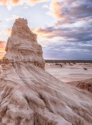 壯觀的內陸景觀，展示世界遺產蒙哥國家公園（Mungo National Park）內的中國長城