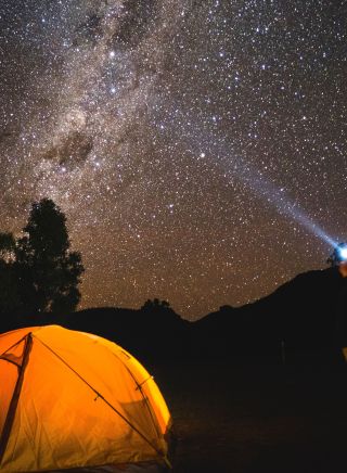 Camping and stargazing, Dark Sky Park, Warrumbungles National Park