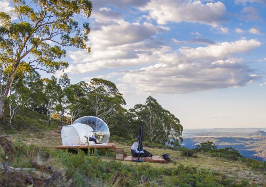 Virgo Bubbletent 位於里斯哥（Lithgow）和馬奇（Mudgee)中間