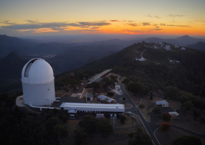 Sun setting over the Warrumbungle National Park, Siding Spring Observatory, Coonabarabran - Credit: Filippo Rivetti