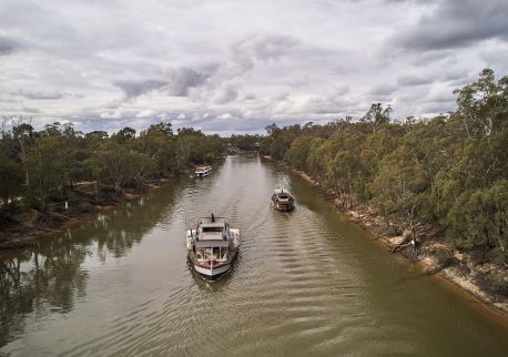 墨累河（Murray River）明輪船，埃丘卡