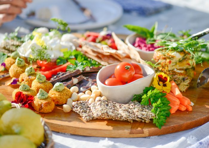 Tasting platter at Stand Tall Retreats, South Coast