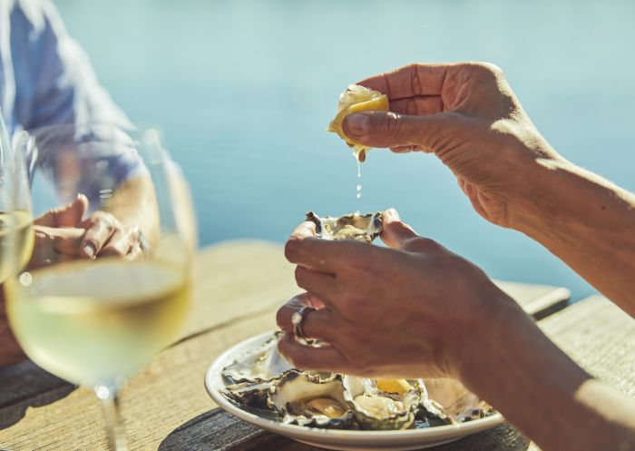 Oysters at Tuross Boatshed and Cafe - Tuross Head, South Coast Oysters at Tuross Boatshed and Cafe - Tuross Head, South Coast